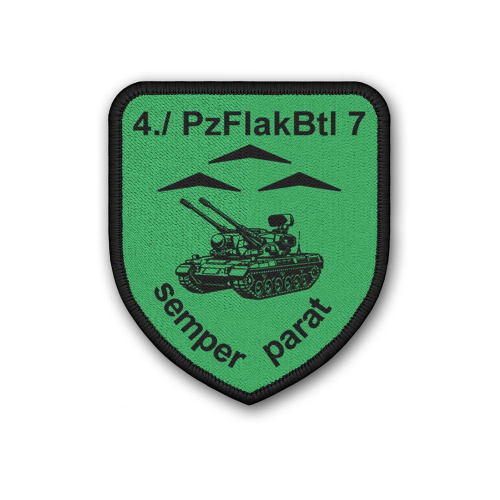 Patch 7,5x6,5cm 4. Kompanie PzFlakBtl Panzerflugabwehrkanonenbataillon 7 #47269