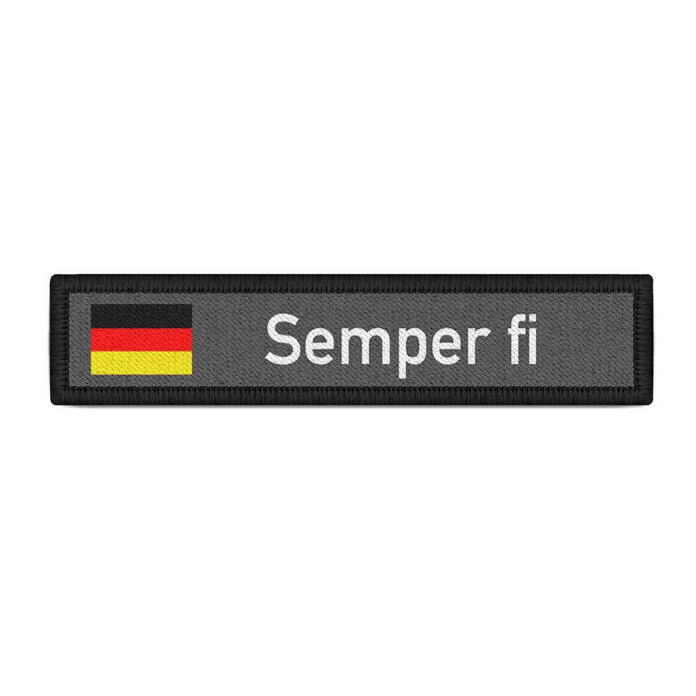 Namenspatch Semper fi fidelis Latein immer treu Moral Spruch Marines BW #30409