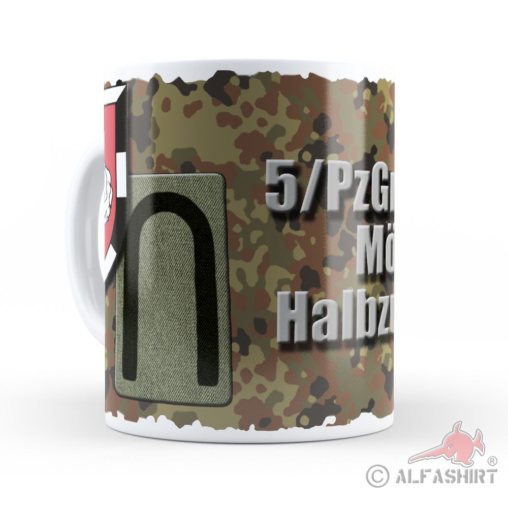 Tasse 5 PzGrenBtl 162 Mörser 1 Halbzug Delta 3 Unteroffizier Bundeswehr#37520