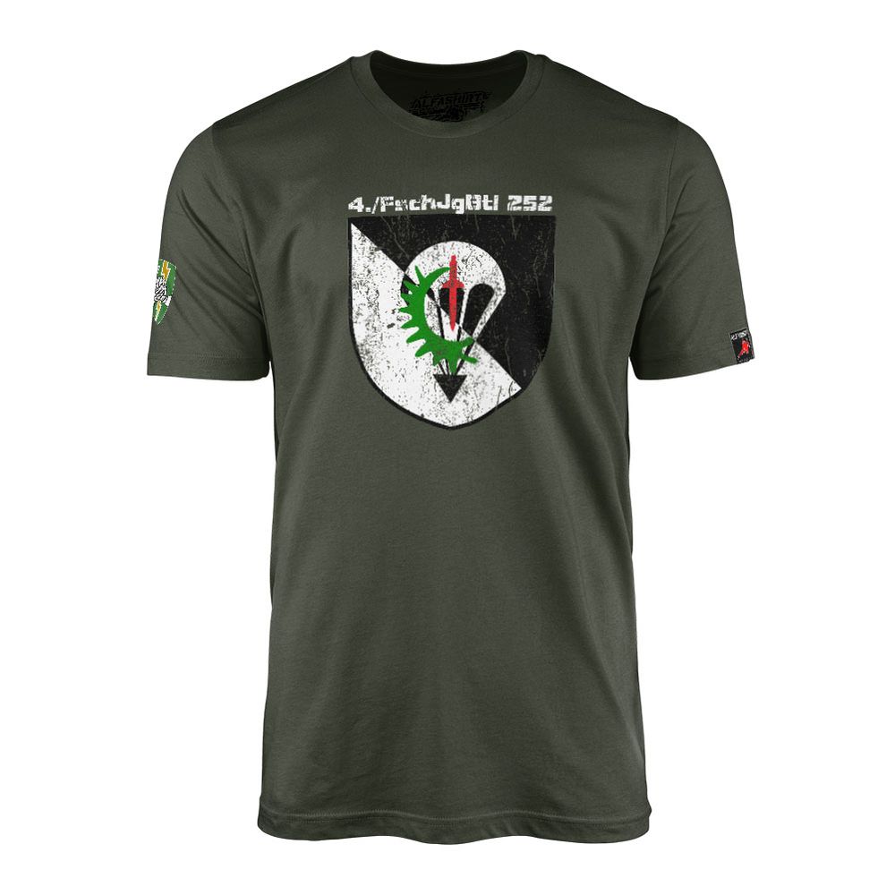 4 FschJgBtl 252 Totenkopf Nagold Paratrooper Company T-Shirt #38886