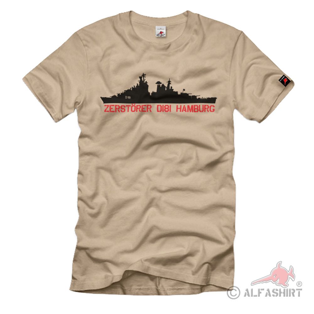 Zerstörer D181 Hamburg Marine Bundeswehr Bundesmarine - T Shirt #943