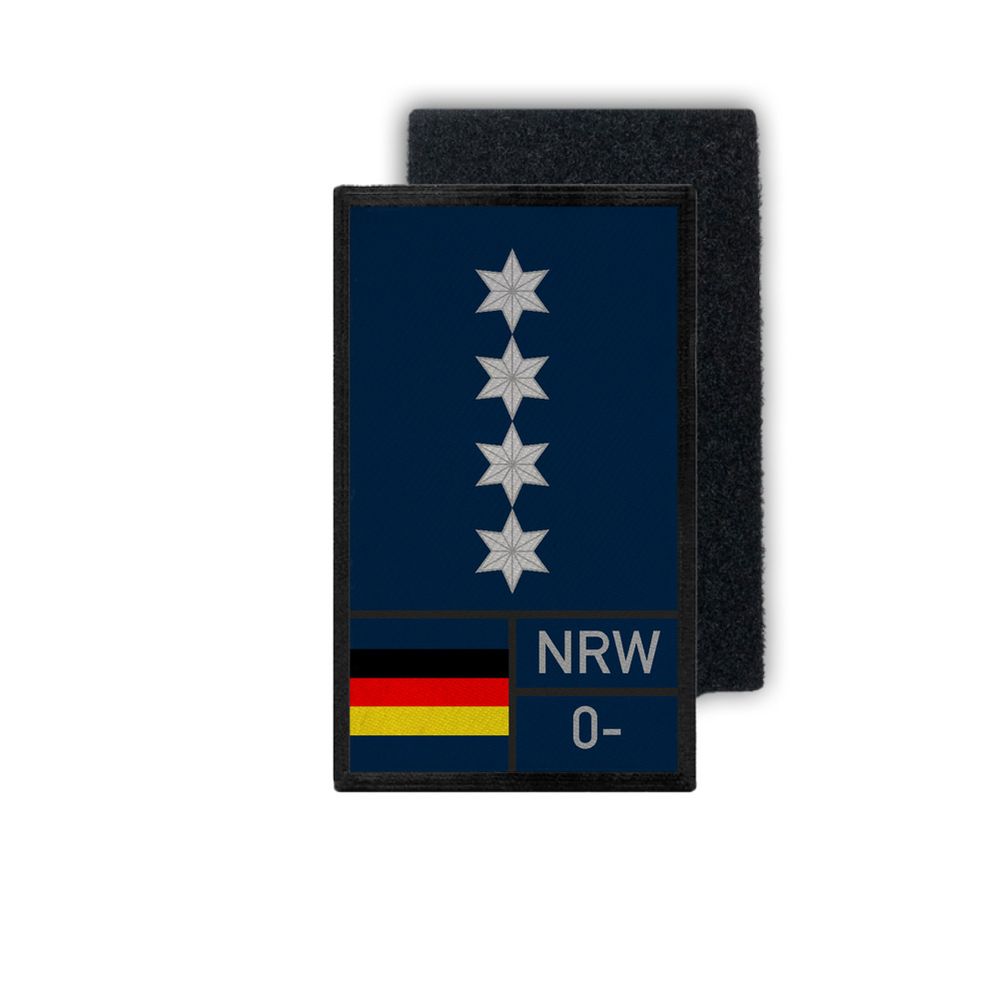 Polizeihauptkommissar A12 Null Negativ Bundespolizei Dienstpatch 12x7cm #33644