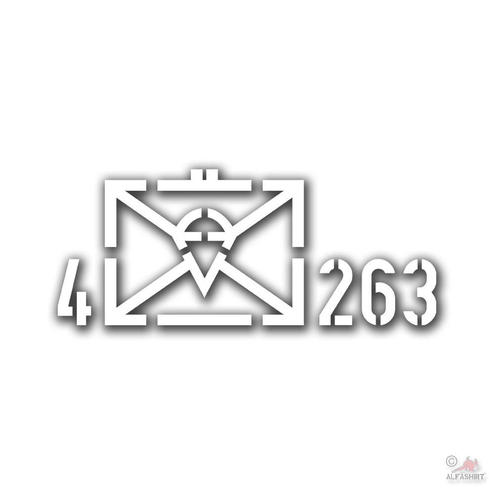Aufkleber 4 FschJgBtl 262 Btl Taktisches Zeichen Fallschirmjäger 34x14cm #A4622