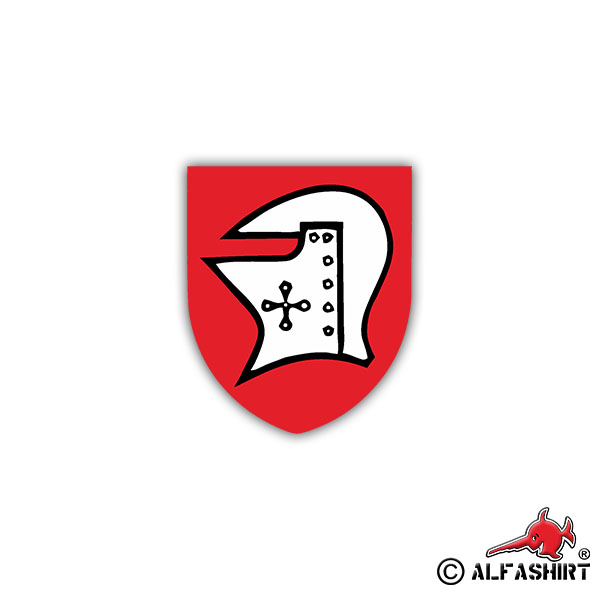 Sticker 4. PzBtl 54 Panzerbataillon coat of arms badge 7x6cm A1150