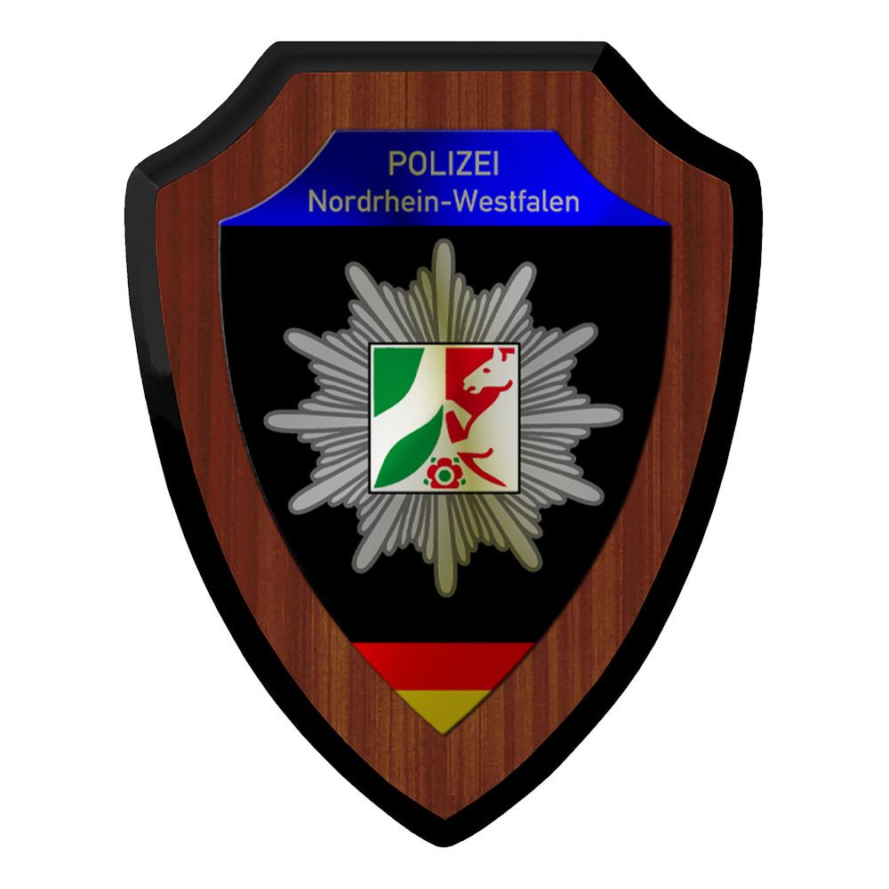 Wappenschild Polizei Nordrhein-Westfalen NRW Wappen Signet Polizeistern #46250