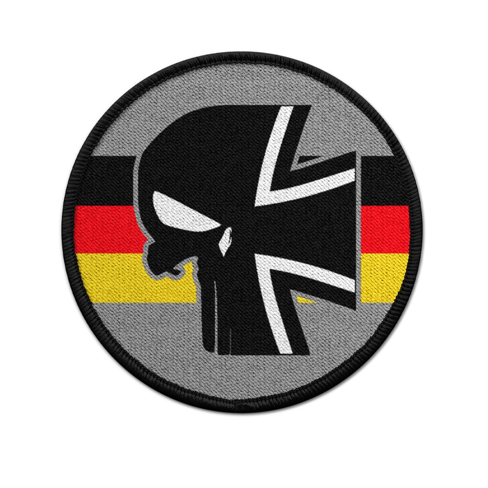 Patch German Combat Veteran Bundeswehr Cross Skull Soldier Germany # 36283