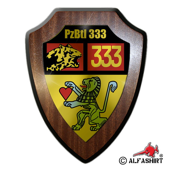 Heraldic shield PzBtl 333 Tank Battalion Emblem Badge Emblem Reservist # 17248