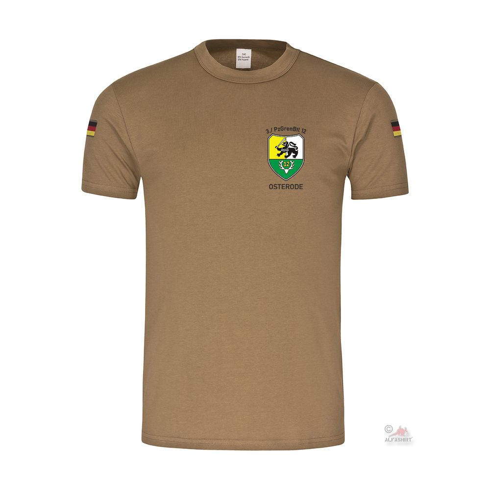BW Tropenshirt 3 PzGrenBtl 12 Osterode Panzergrenadierbataillon Einheit #37648