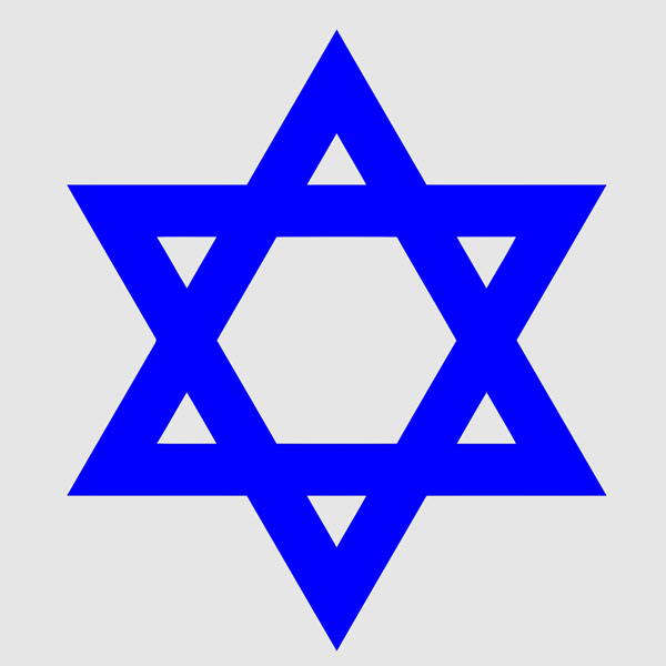 Sticker David Star Israel IDF Star of David Coat of Arms Type 2 5x5cm # A060