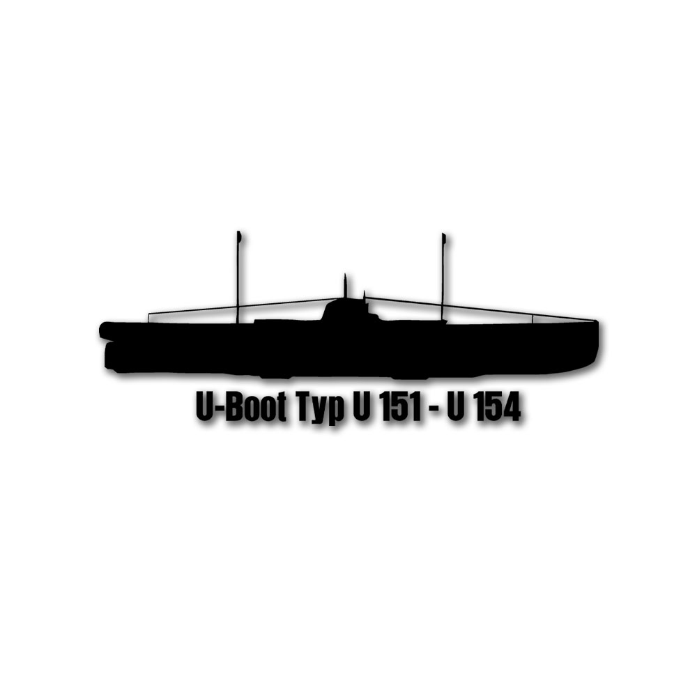 Wandtattoo U-Boot Typ U 151 - U 154 Oldenburg U-Kreuzer Küste -#A6196