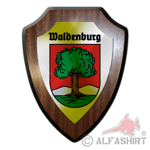 Wappenschild / Wandschild - Waldenburg Schlesien Niederschlesien Polen #25662