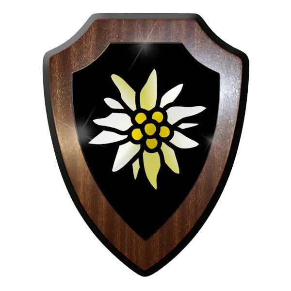 Wappenschild - Gebirgsjäger Edelweiss Gebirgstruppe Bundeswehr BW Abzeichen#9017