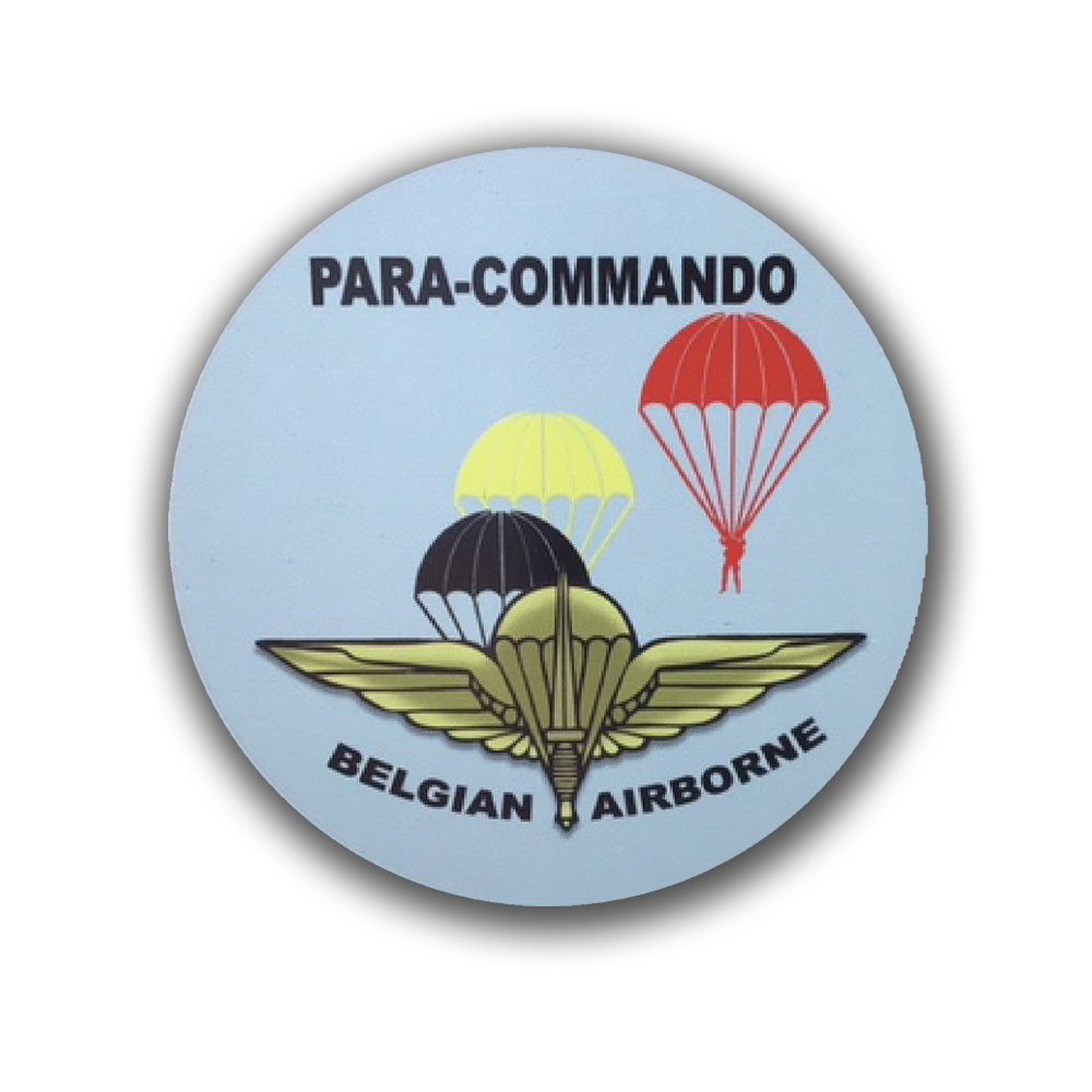 Aufkleber 10cm Para-Commando Belgian Airborne Belgien Heer #A6482