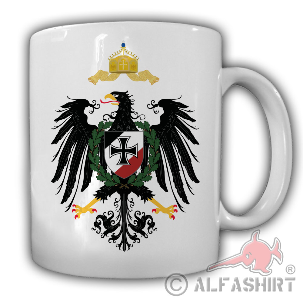 Deutsches Kaiserreich Deutsch Adler German Empire Militär Kaffee Tasse #27546