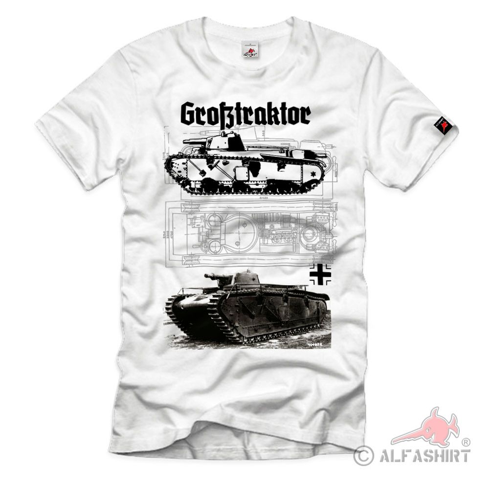 Großtraktor Panzer Prototyp Entwicklung Mehr-Tum Rüstung T-Shirt#40465