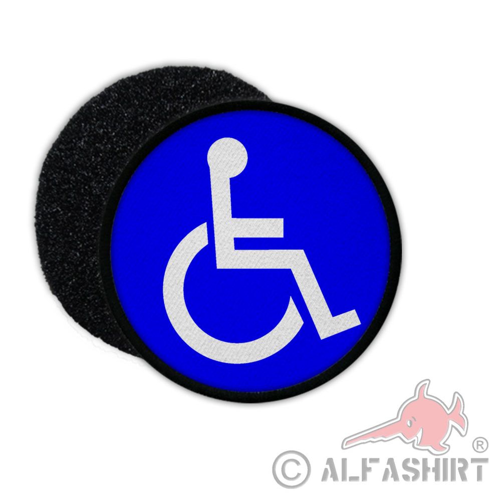 Patch Behindert Geh-Behinderung Piktogram Logo Emblem Rollstuhl #31943
