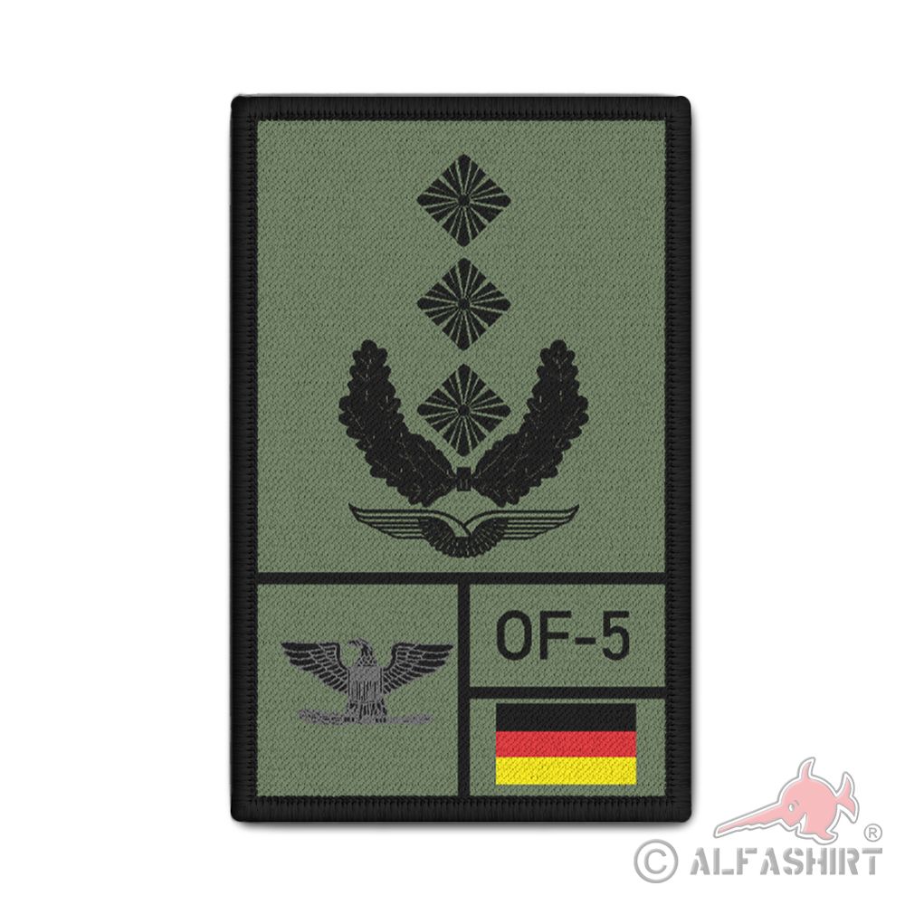 Patch Rank Oberst Luftwaffe Bundeswehr Tropenshirt Uniform Reservist Nato #39082