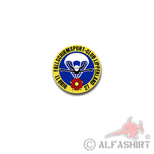 Skydiving CLUB Lipperland LL Brig 27 Sticker Sticker Logo 7x7cm # A4283