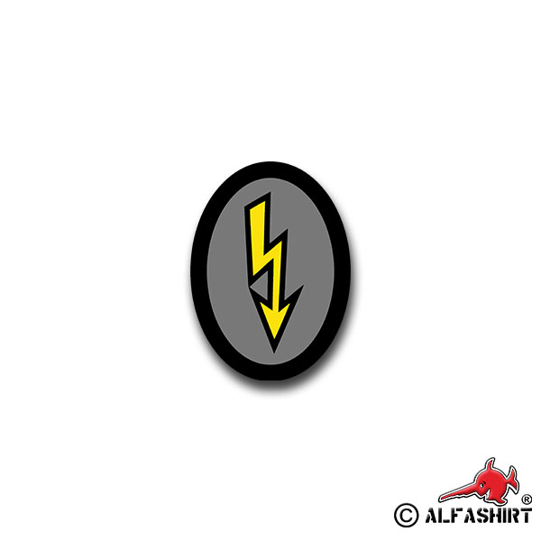 Sticker News Helper Lightning Girl Coat of Arms Badge 5x7cm A1604