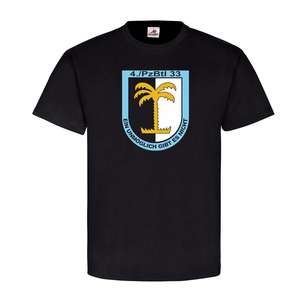 4./PzBtl33 Panzerbataillon Panzer Bataillon Kompanie Wappen T Shirt #5057