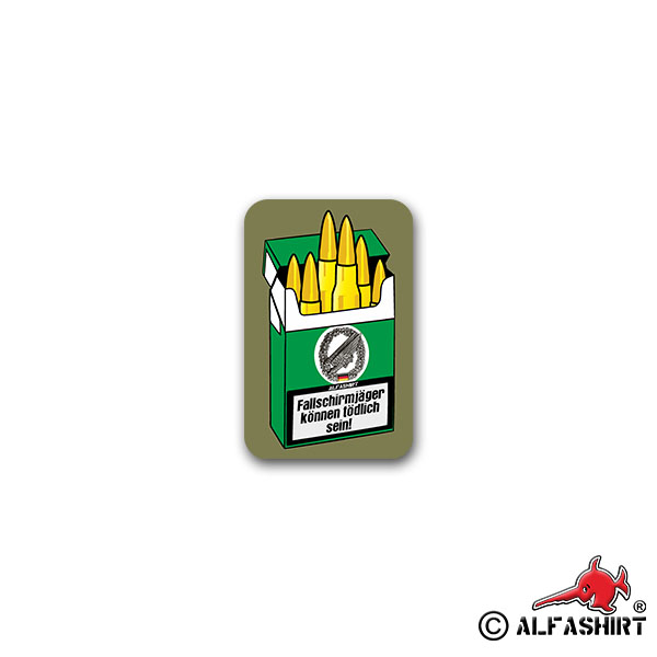 Sticker Paratroopers can be deadly Airborne troops 5x7cm A2589