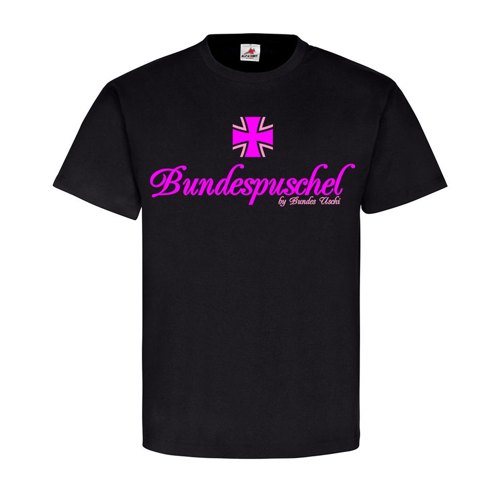 Neues BW Logo Bundespuschel Reform Humor Fun rosa Bundes Uschi T-Shirt #21577