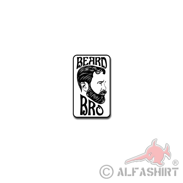 Beard Bro Aufkleber Sticker Bart Bärte Moustache Vollbart Kult 6x10cm#A3914