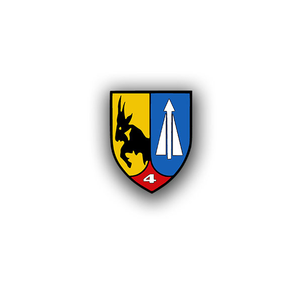 Sticker 4 FlaRakBtl 22 FlaRak anti-aircraft missile crest 7x6cm A3190