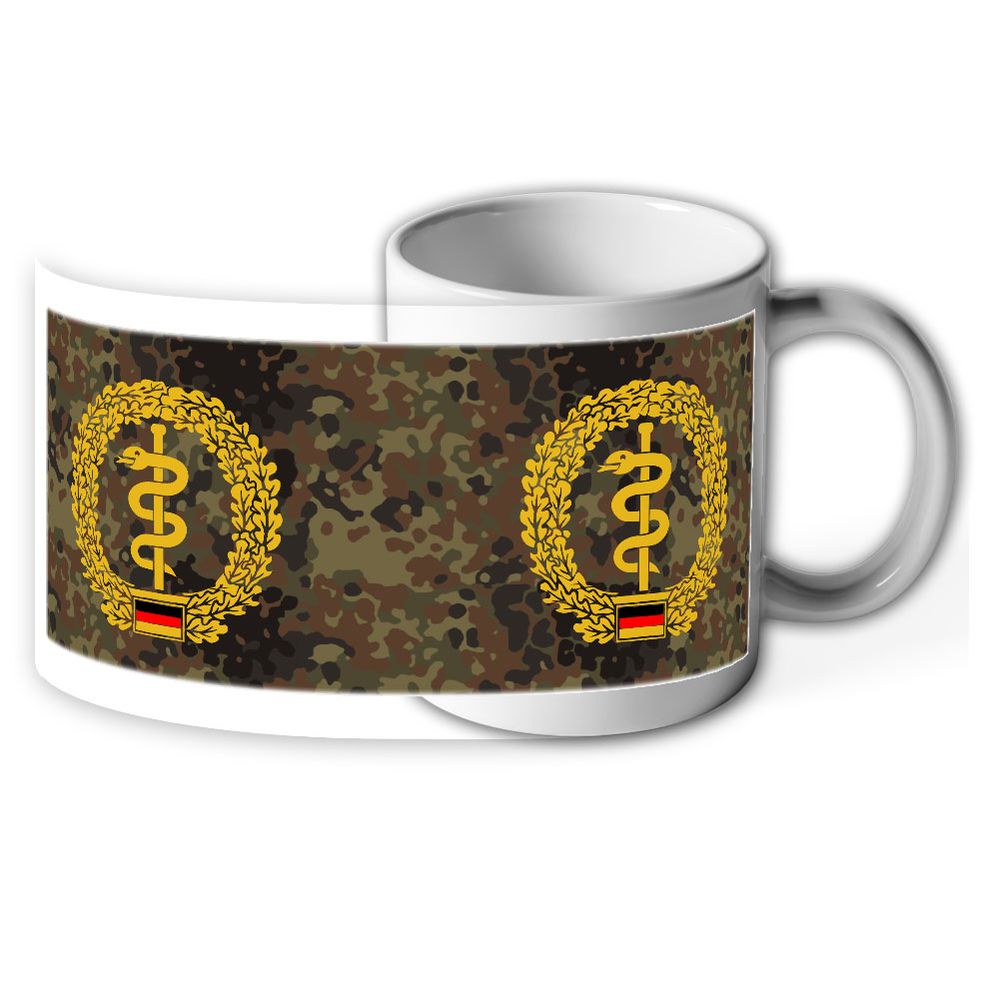 Barettabzeichen Sanitäter Rettung Rettungskraft Bundeswehr Soldat - Tasse #1968