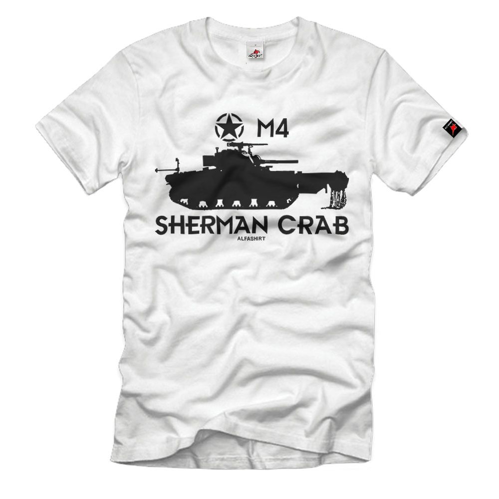 M4 Sherman Crab Panzer Minenräumpanzer British Normandie 1944 T-Shirt  #32947
