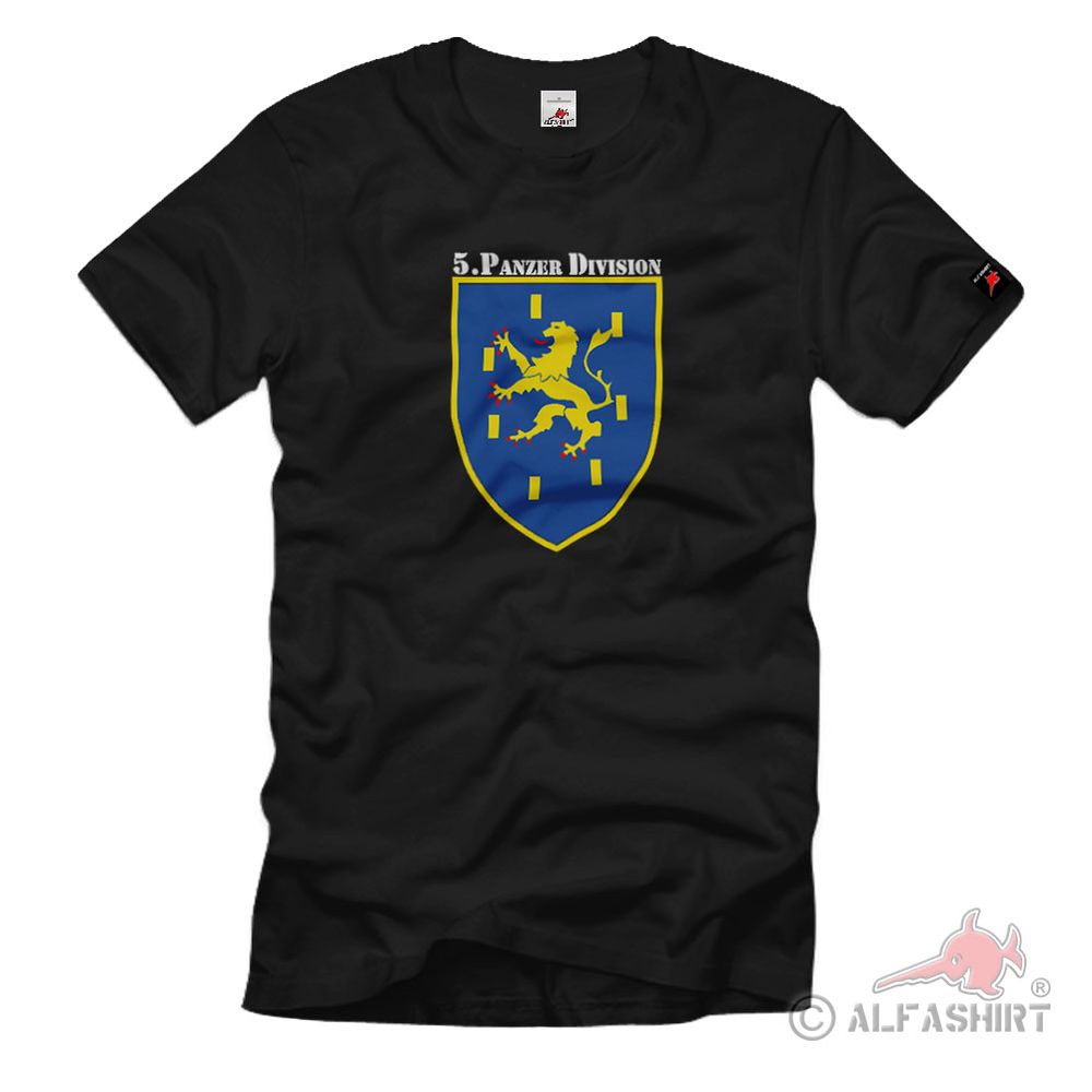 5 Panzerdivision 5 Pzdiv Bundeswehr WK Einheit Wappen Abzeichen - T Shirt #2810
