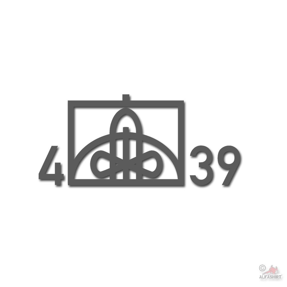 Tactical Sign 4 FlaRakBtl 39 anti-aircraft missile stickers 14x31cm # A4676