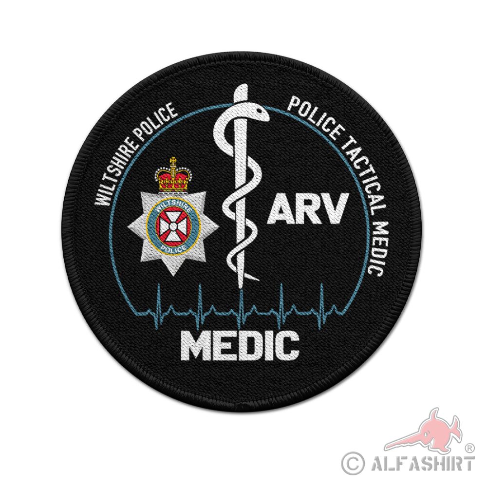 Patch Rund ARV Wiltshire Police Constabulary Tactical Medic #43288