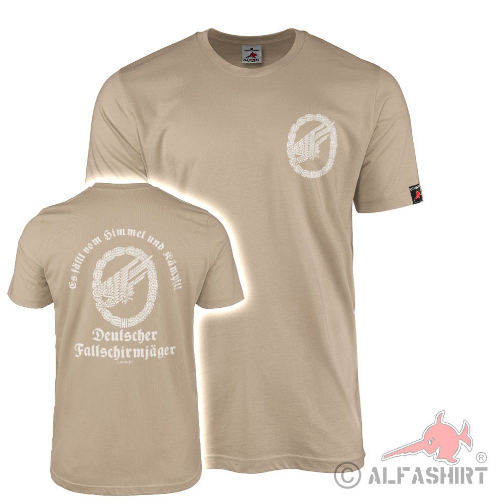 T-Shirt Germany Bundeswehr Parachute Hunters Infantry Sky #42148