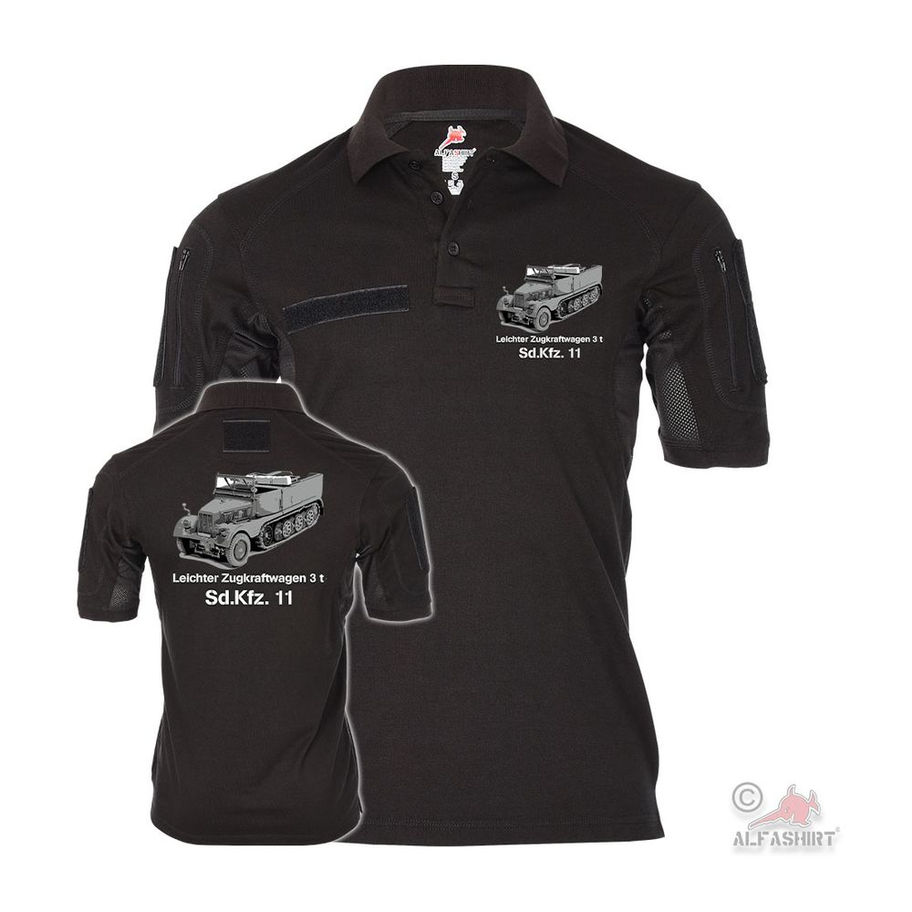 Tactical Polo Sd Kfz 11 towing vehicle 3 t half-track T-shirt # 37864