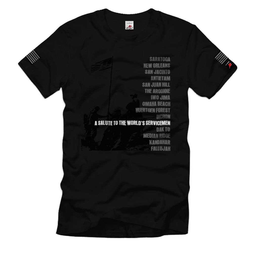 A salute to the world's servicemen Soldier Soldat Unitd T-Shirt#33067