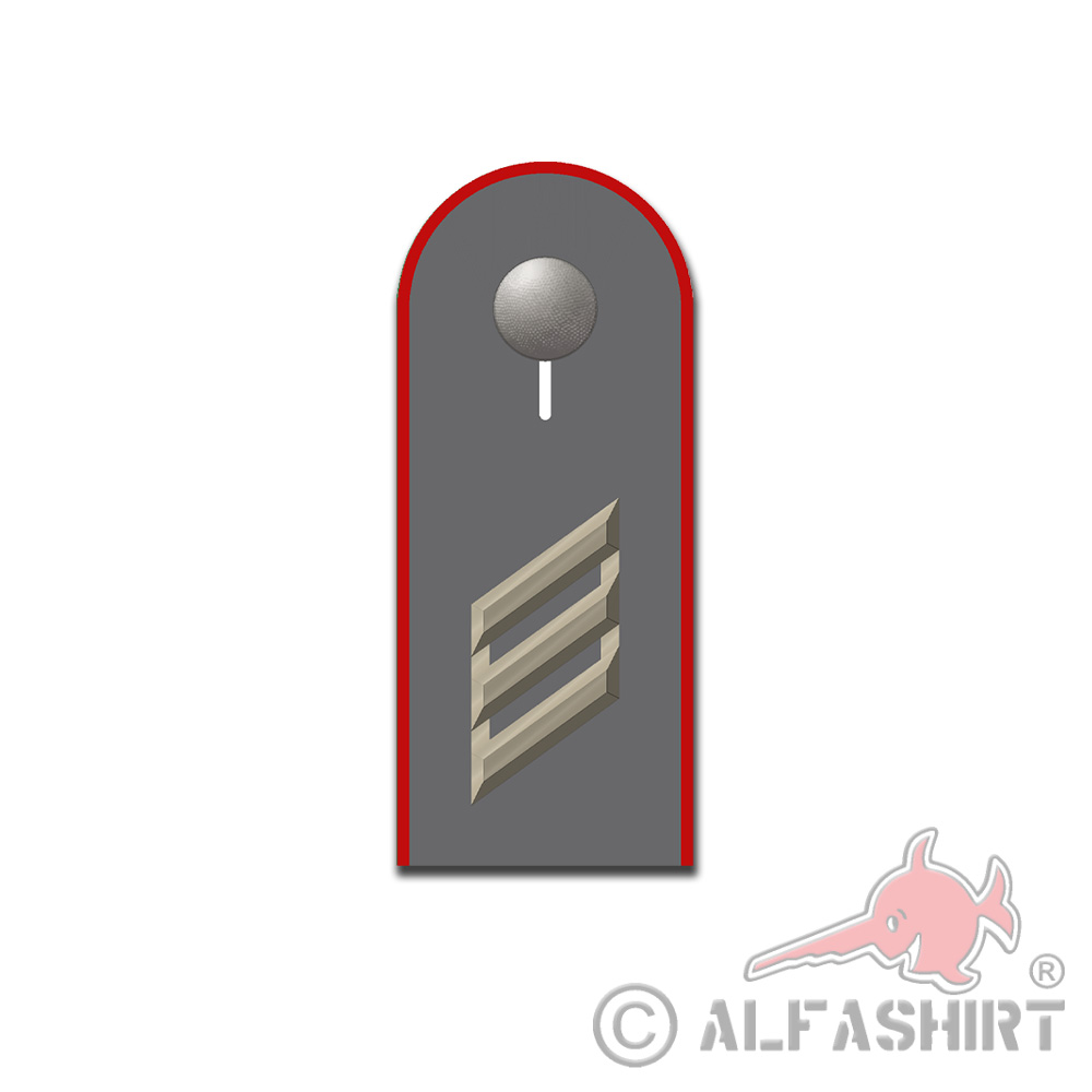 Aufkleber Hauptgefreiter Schulterklappe Bundeswehr Dienstgrad Rang 10x4cm #A5415