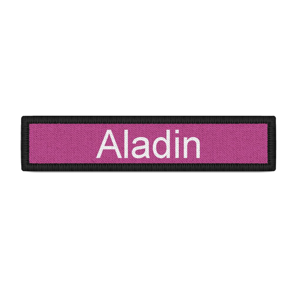 Namenspatch Aladin Zeichentrick Orient Wunderlampe Arabien Wüste Aufnäher #26202
