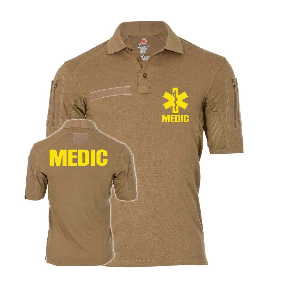 Tactical Poloshirt Alfa Medic Notarzt Arzt Lebensretter Held Medic #32945