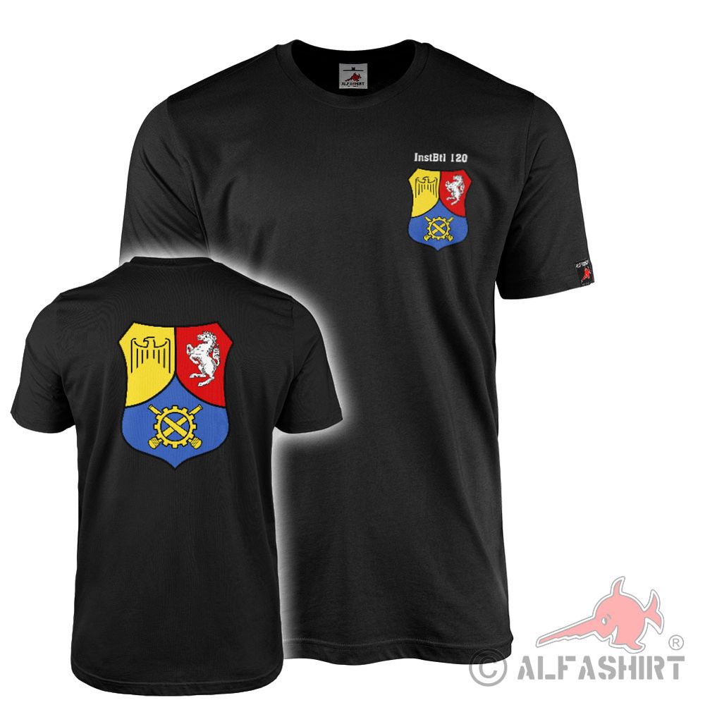 T-Shirt InstBtl 120 Repair Battalion Rheine Coat of Arms Bundeswehr BW #41437