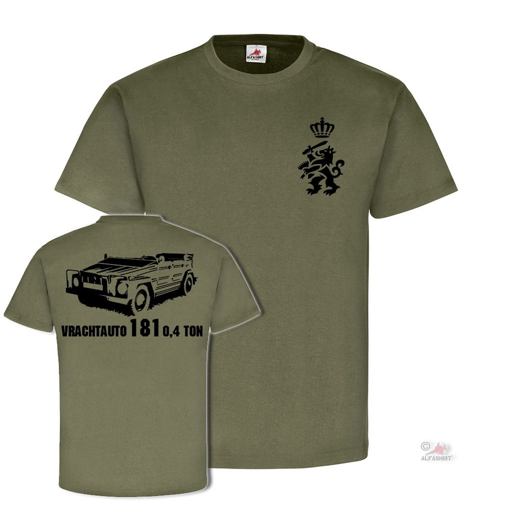 Vrachtauto 181 0,4 ton Koninklijke Landmacht Holland Kübelwagen T Shirt #20008