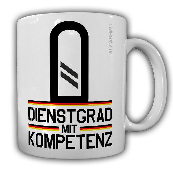 Tasse Obergefreiter Dienstgrad Bundeswehr OGefr Dienstgrad Militär Becher #20694