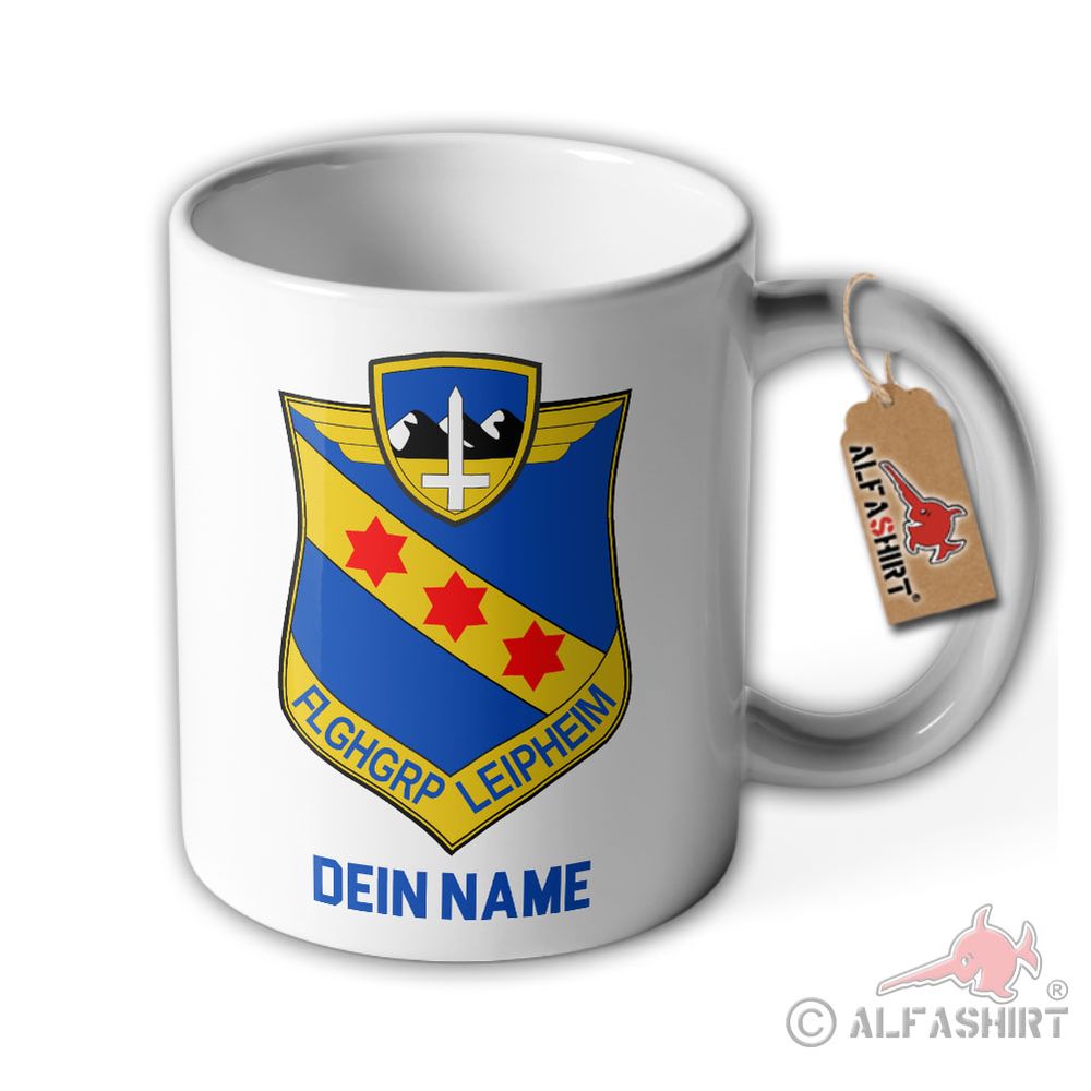 Tasse FlgHGrp Leipheim Personalisiert Fliegerhorst Bundeswehr Luftwaffe #41283
