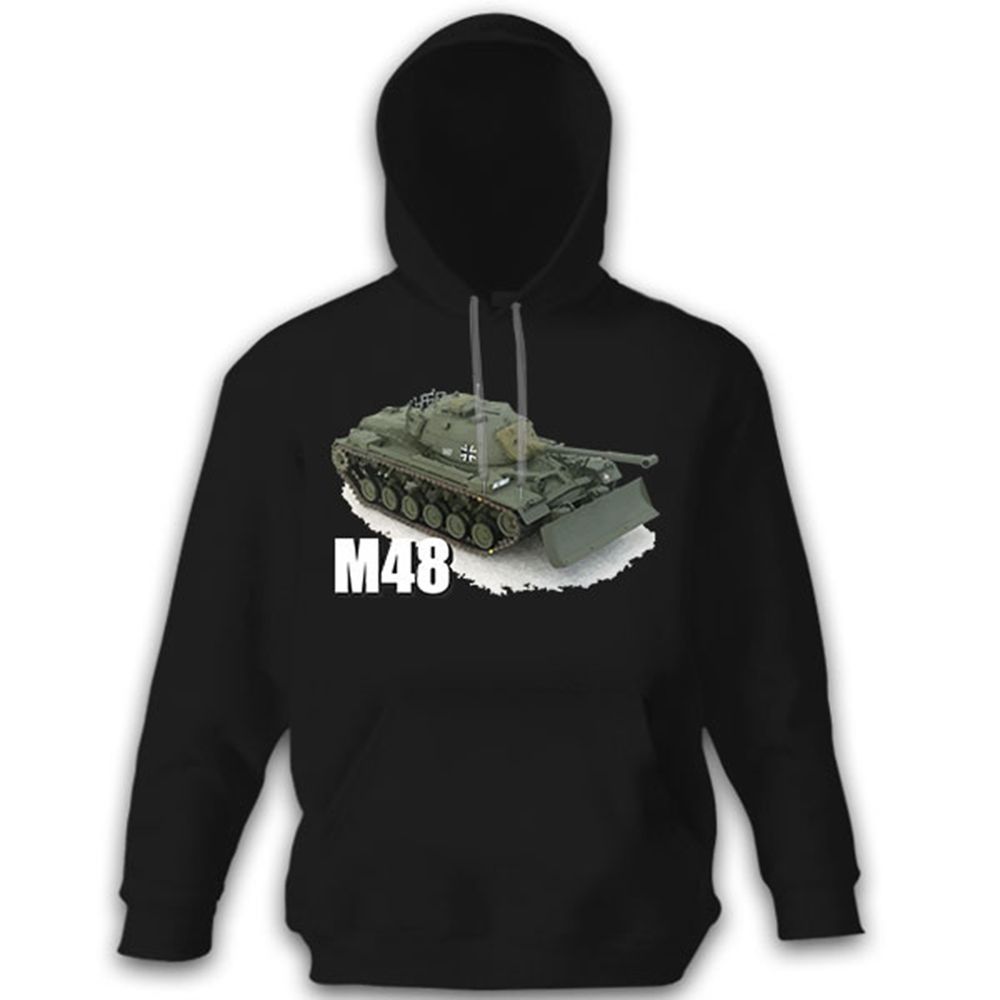 M 48 Panzer Panzerfahrzeug Kampfpanzer Patton Tank - Pullover Hoodie #8799