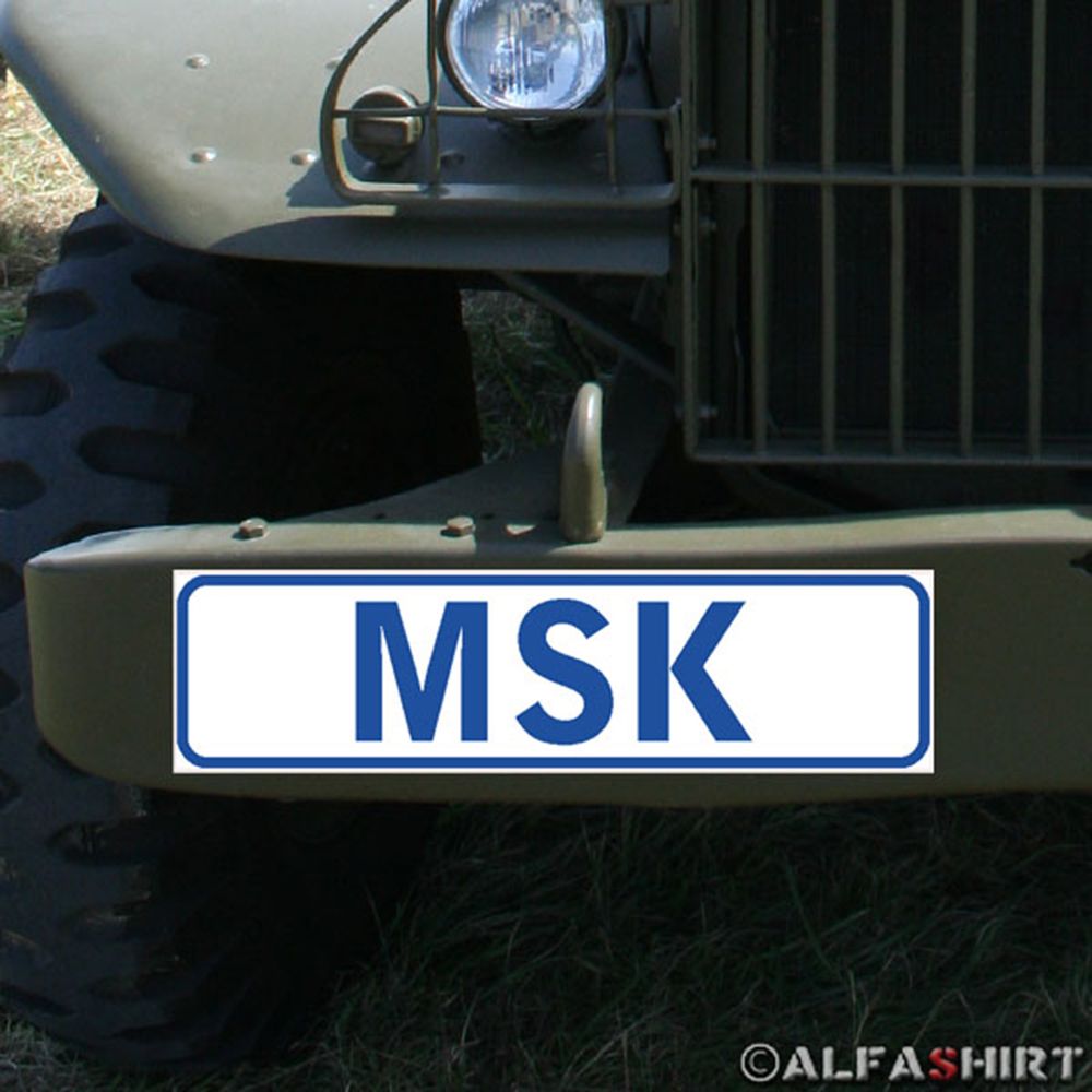 Magnetschild MSK Marine Sicherungskräfte Infanterie Hafen Schiff BW #A352