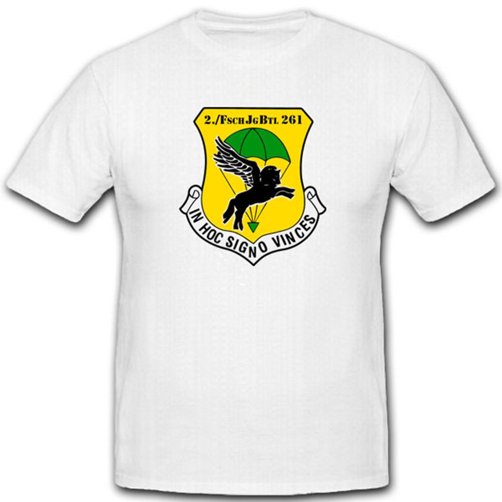 2 Fschjgbt 261 Fallschirmjägerbataillon Bundeswehr Wappen - T Shirt #4125
