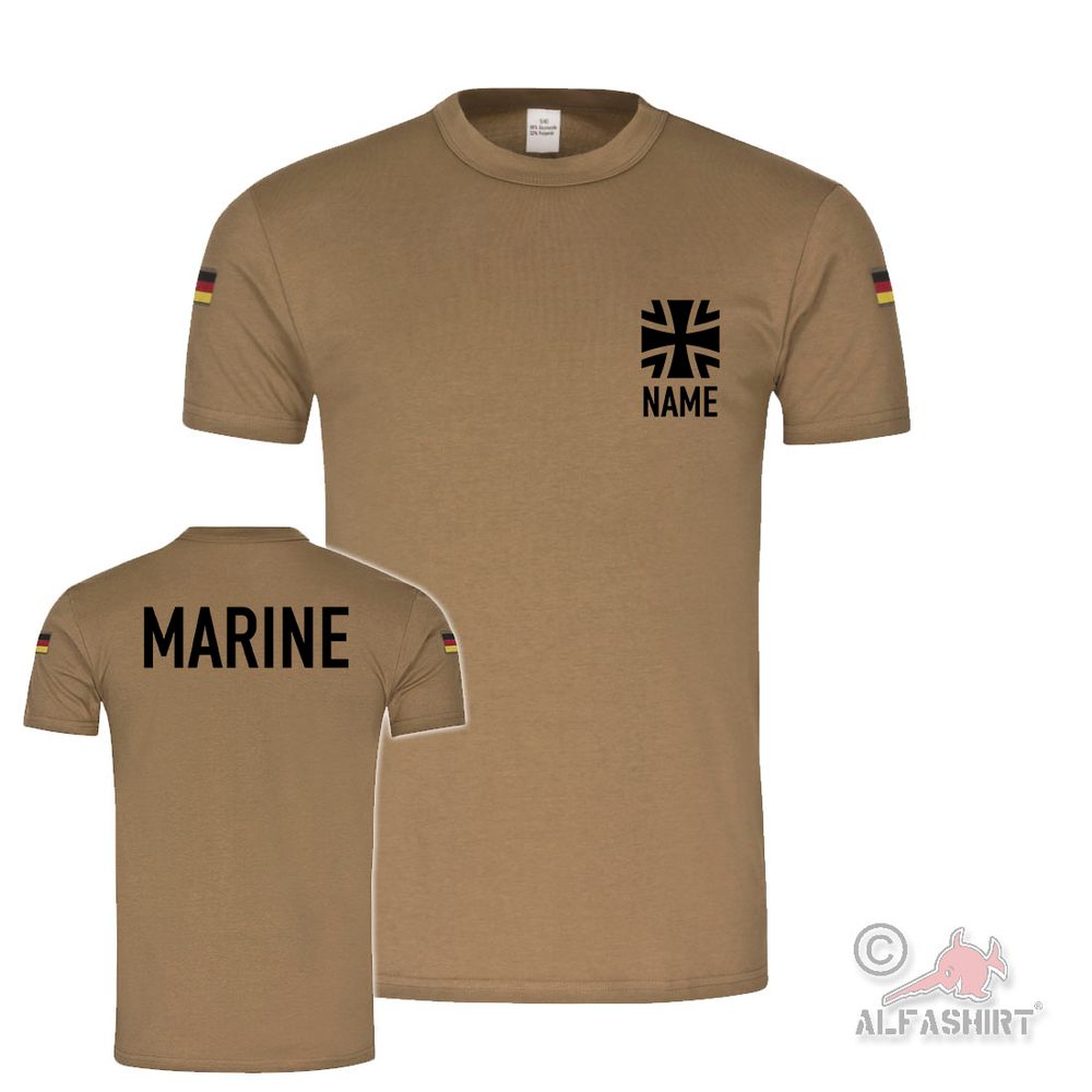 BW Tropen Personalisiert Namen Bundeswehr Shirt Marine Luftwaffe Heer#45307