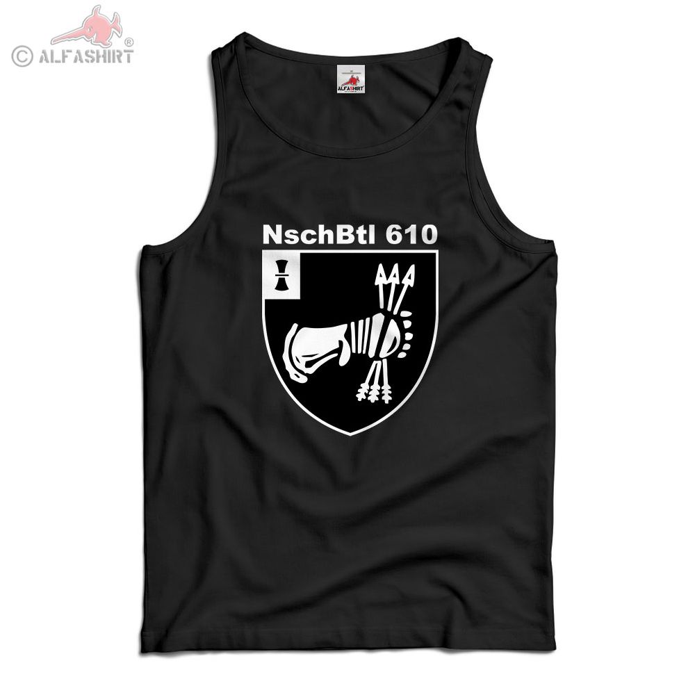 TankTop NschBtl 610 Bundeswehr Wappen Abzeichen Fliege Militär T-Shir43373