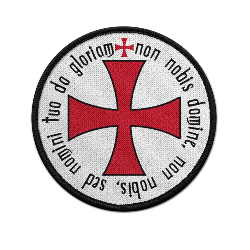 Patch Non nobis Domine non nobis sed nomini tuo da gloriam Motto 9cm#34104