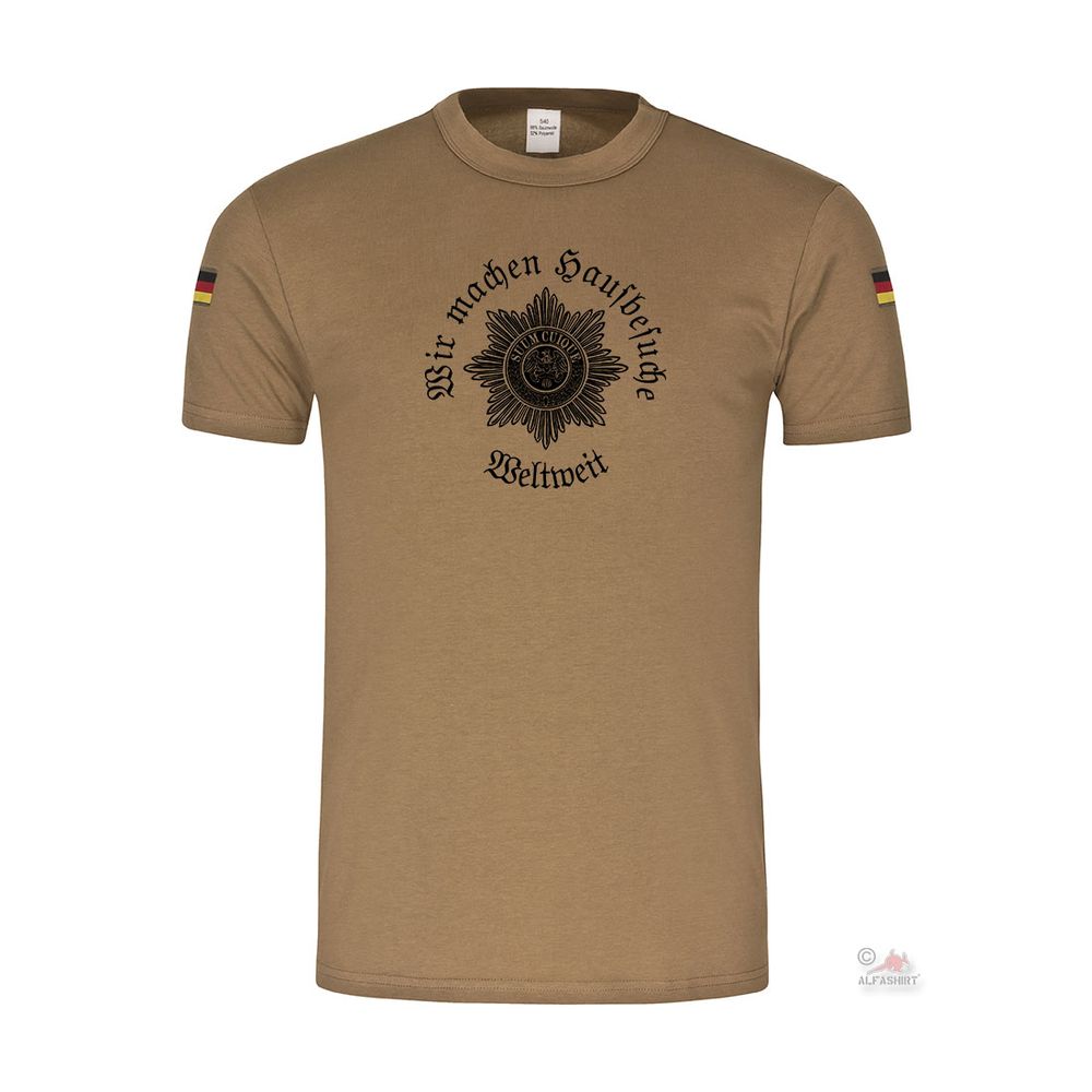 Feldjäger Wir machen Hausbesuche ISAF KSK Bundeswehr Tropenshirt #27844